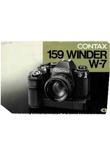 Contax 159 MM manual. Camera Instructions.